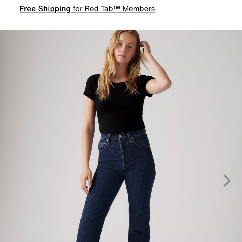 Levi's ribcage straight denim jeans